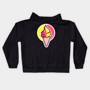 Amazing Art Of Ice- Cream For Kids - Happy & Good-Vibes Kids Hoodie